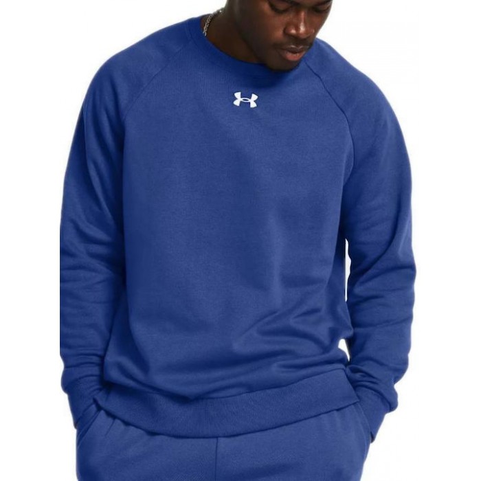 SUDADERA HOMBRE UNDER ARMOUR UA Rival Fleece Crew-BLK SUDADERA HOMBRE UNDER ARMOUR UA Rival Fleece Crew-BLK